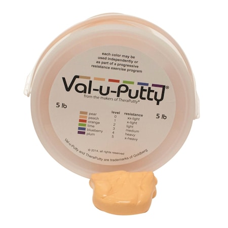 Val-U-Putty 5 lbs Exercise Putty, Peach - Extra Soft 749387